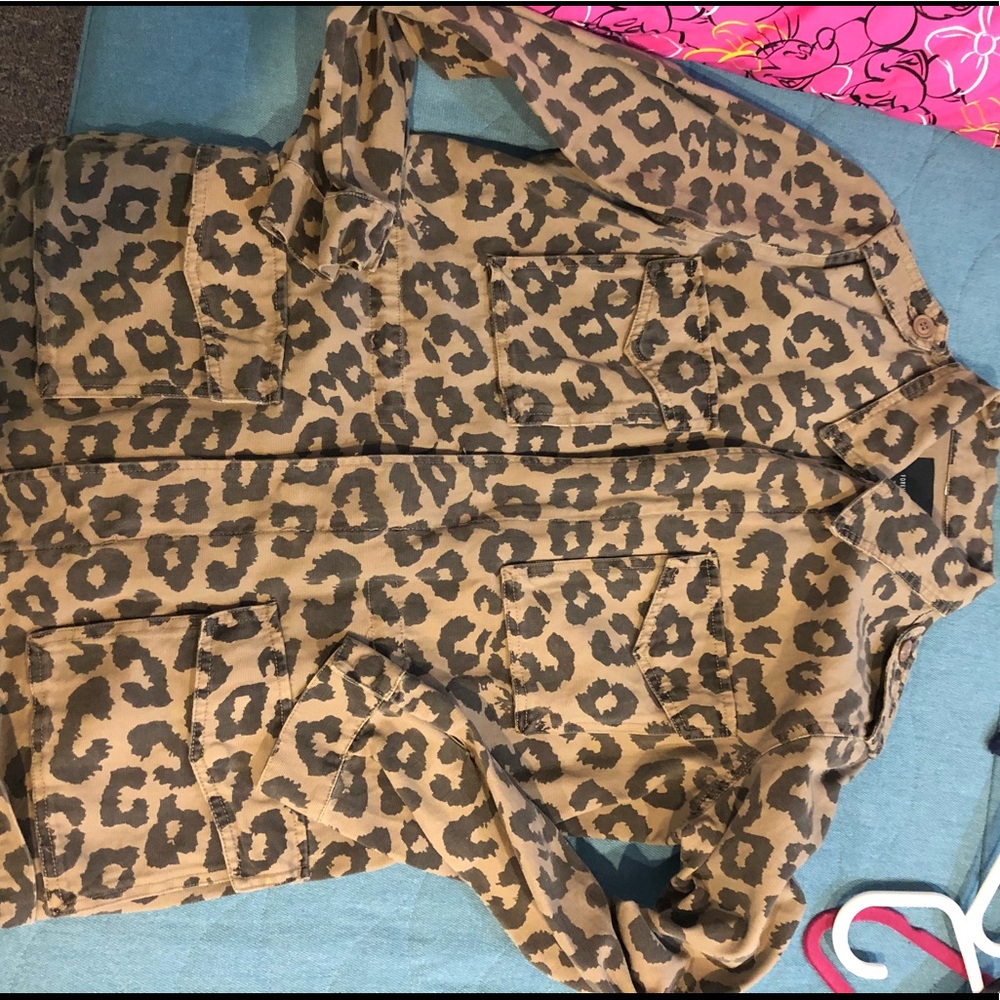 Forever 21 Cheetah Utility Jacket